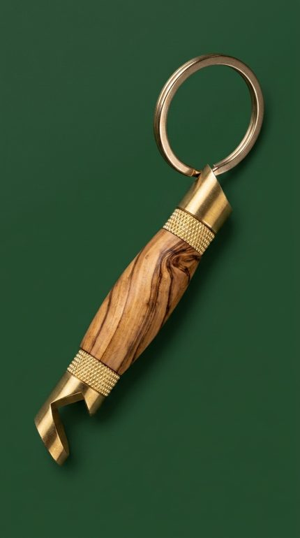 Комплект Відкривача для Пляшок-Брелока Bottle Opener Brass — Мідна латунь, компактний